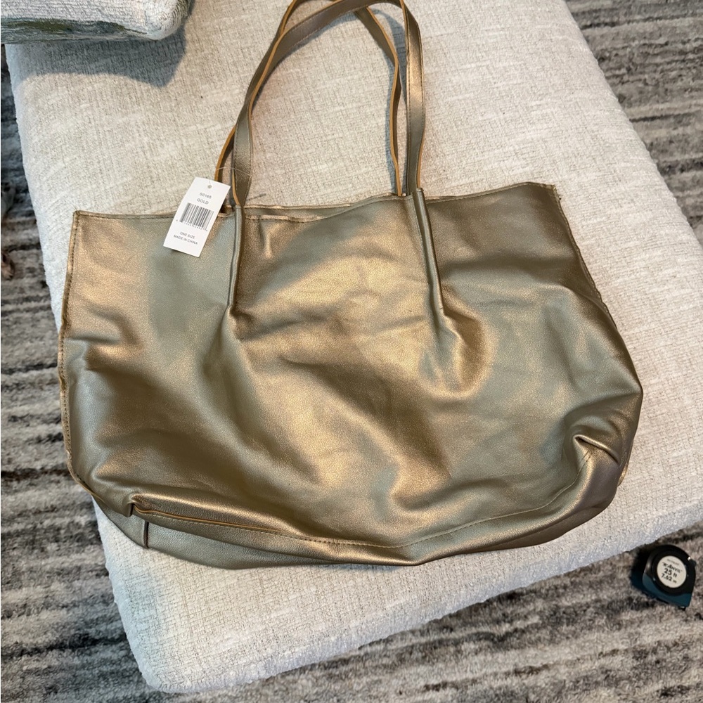 Saks Fifth Avenue Metallic Tote